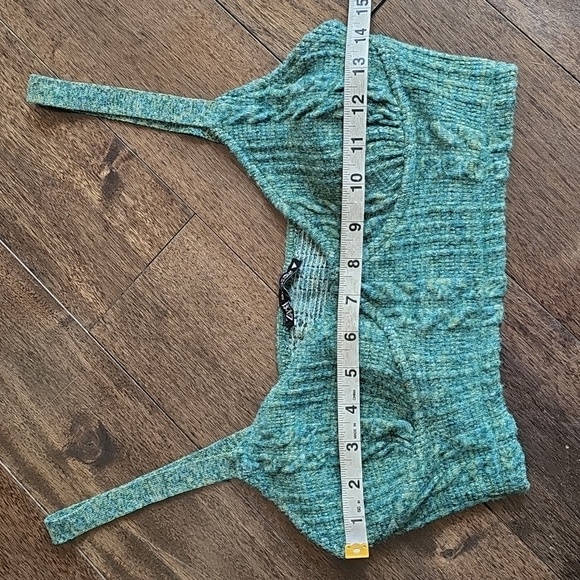 Zara Green Ribbed Knit Bralette Coord Set (Bralette ONLY) Size Medium NWT - Picture 7 of 10